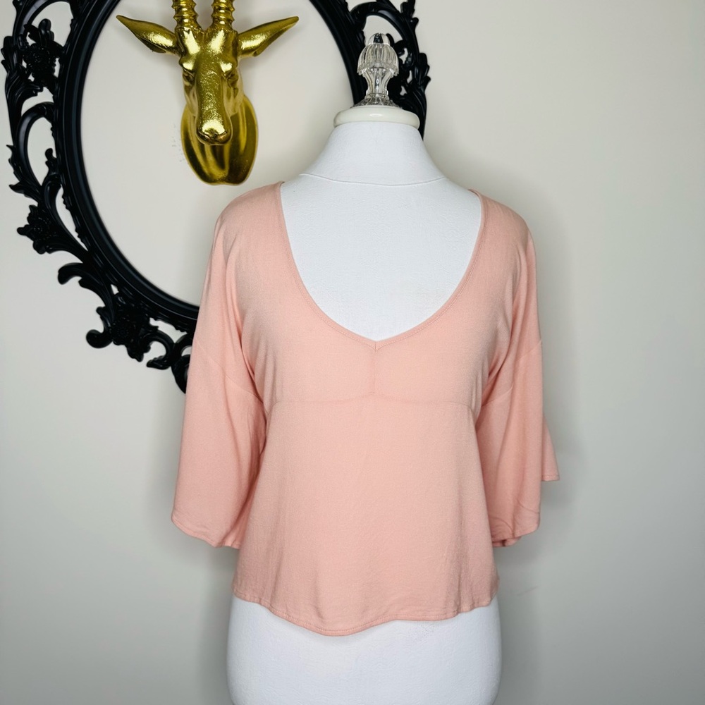 Others Follow Pink Peach Women's Boho Style Top